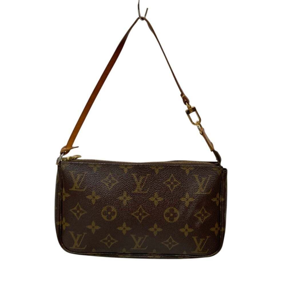 LOUIS VUITTON Authentic Brown Monogram Pouch - Picture 3 of 11